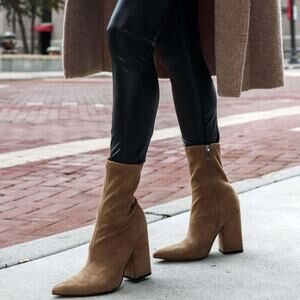 Marc Fisher Larry Pointed Toe Ankle Sock Bootie Size 9.5